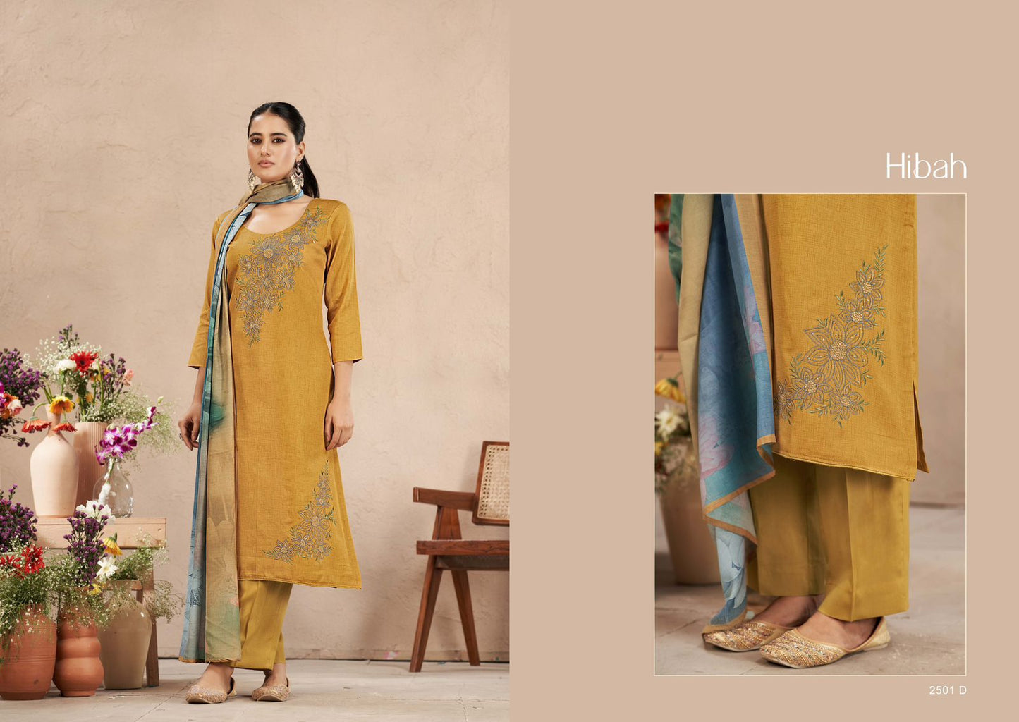 Hibah Sargam Prints Pure Jam Plazzo Style Suits Exporter