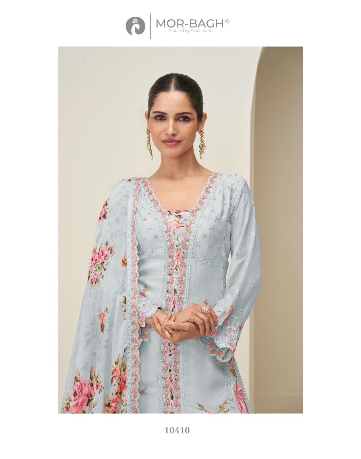 Hidaya Mor Bagh Chinnon Silk Readymade Plazzo Style Suits Manufacturer Ahmedabad