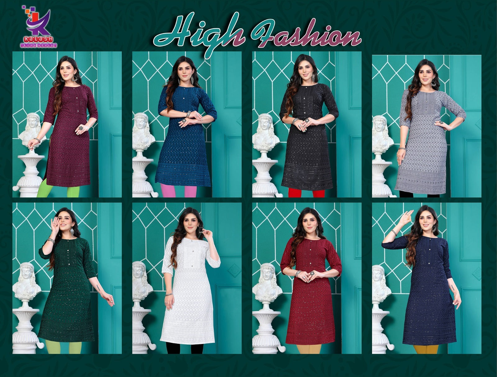 High Fashion Mlm Kalash Lifestyle Heavy Rayon Knee Length Kurtis