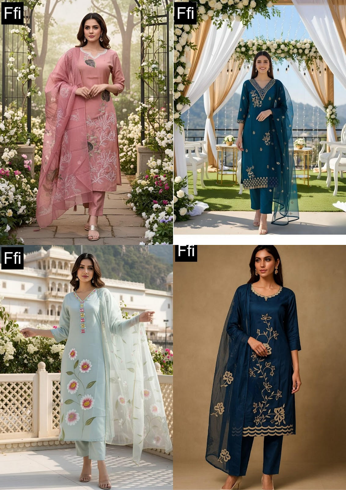 High Ticket Ffi Readymade Pant Style Suits Wholesale Price