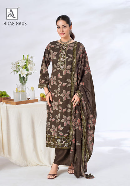 Hijab Haus Alok Cambric Cotton Karachi Salwar Suits Supplier India