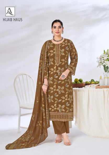 Hijab Haus Alok Cambric Cotton Karachi Salwar Suits Supplier India