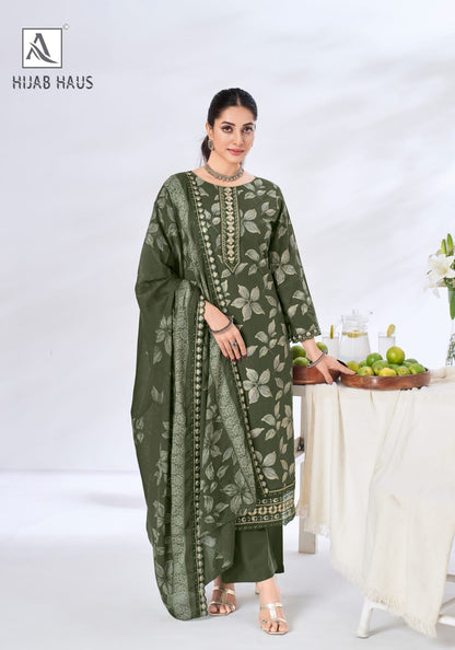 Hijab Haus Alok Cambric Cotton Karachi Salwar Suits Supplier India