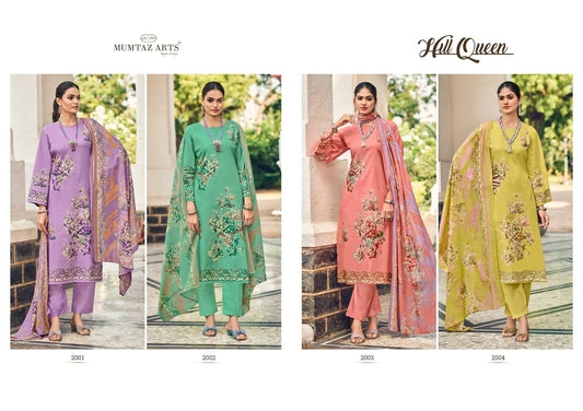 Hill Queen Mumtaz Arts Cambric Lawn Karachi Salwar Suits Supplier Gujarat
