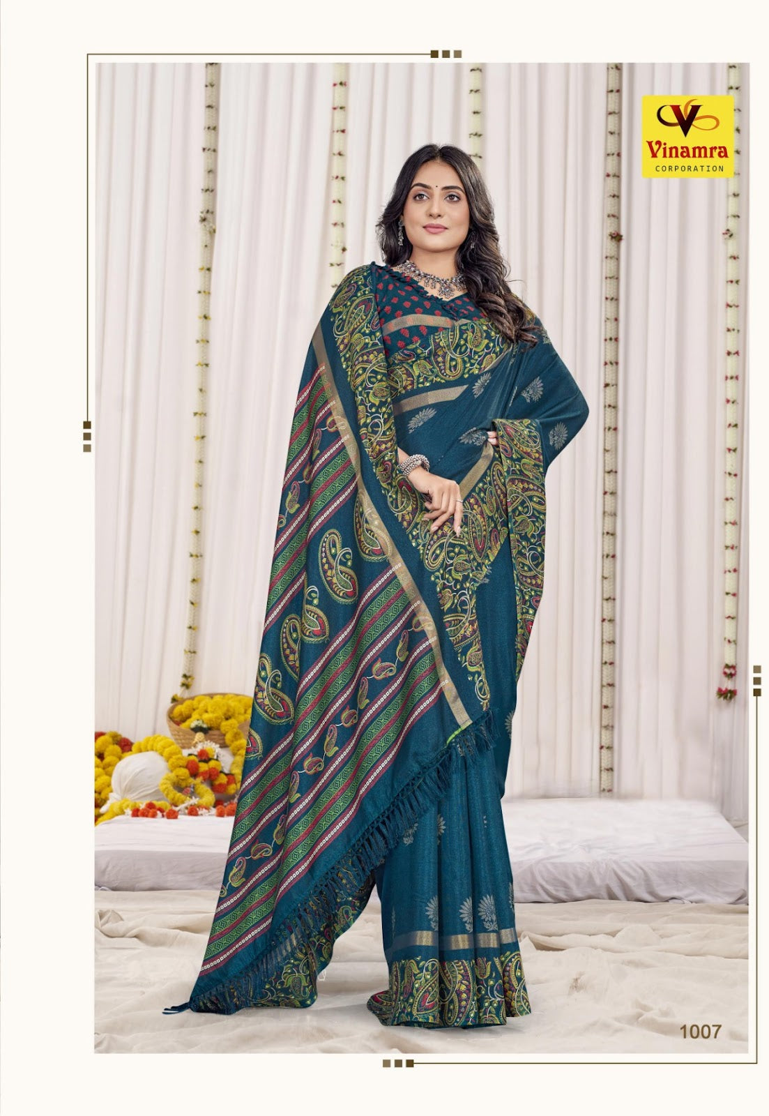 Hilltop Vol 1 Vinamra Cotton Silk Sarees Manufacturer