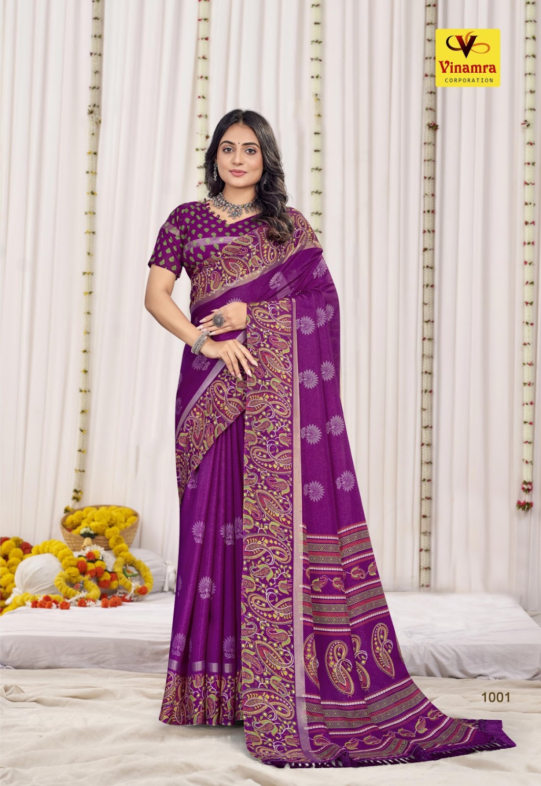 Hilltop Vol 1 Vinamra Cotton Silk Sarees Manufacturer