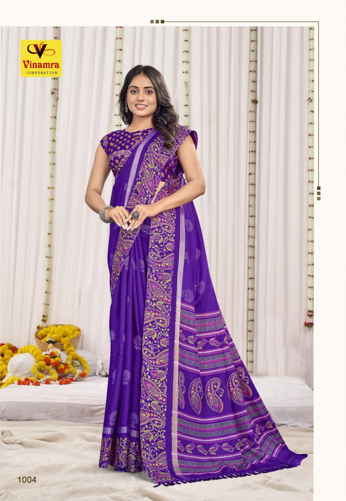 Hilltop Vol 1 Vinamra Cotton Silk Sarees Manufacturer