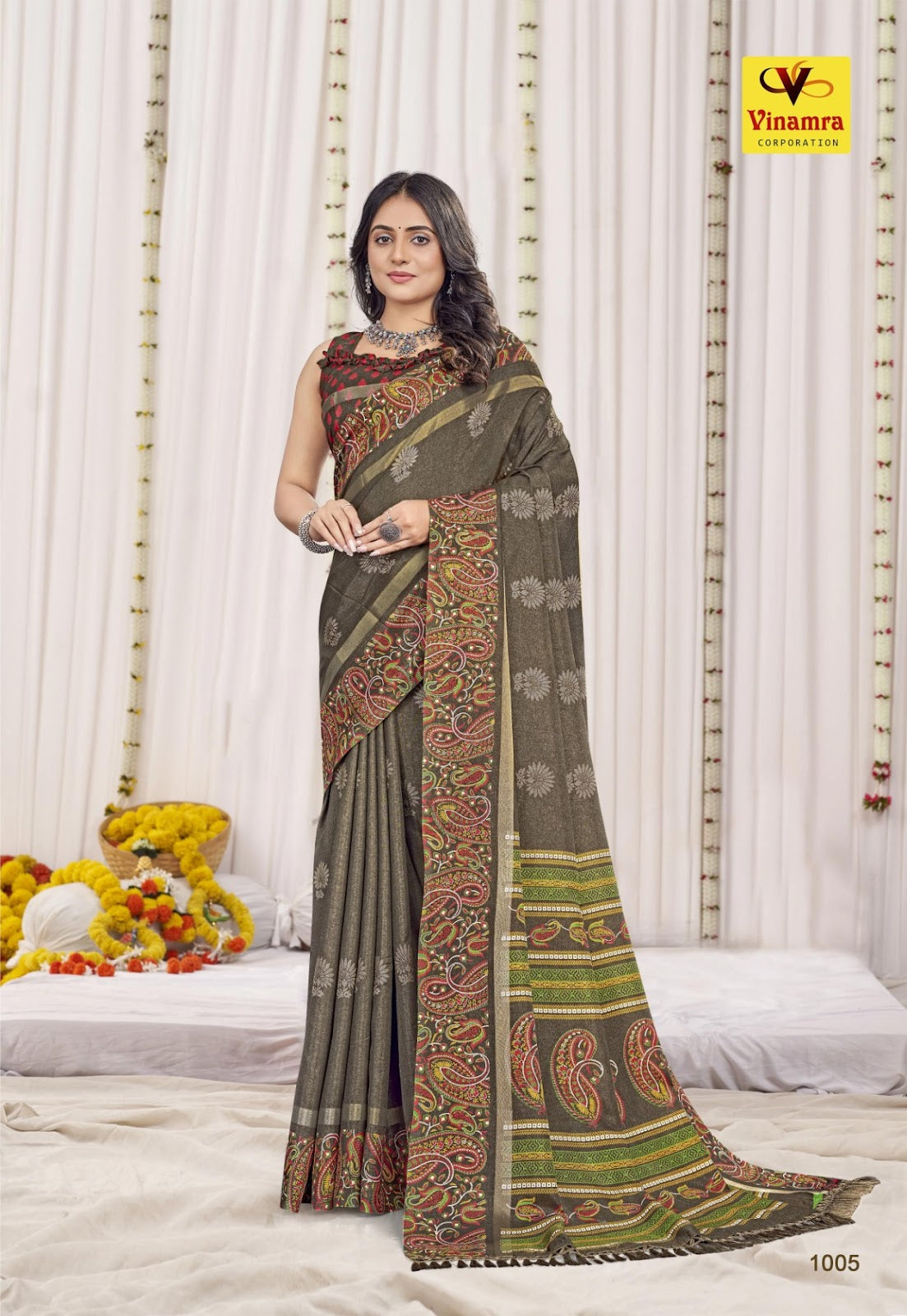 Hilltop Vol 1 Vinamra Cotton Silk Sarees Manufacturer