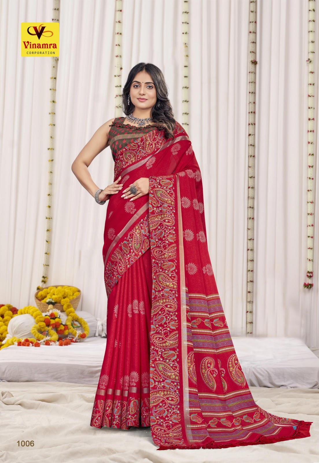 Hilltop Vol 1 Vinamra Cotton Silk Sarees Manufacturer