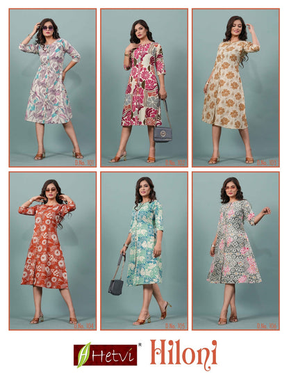 Hiloni Hetvi Cotton Anarkali Kurtis Exporter