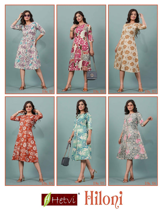 Hiloni Hetvi Cotton Anarkali Kurtis Exporter