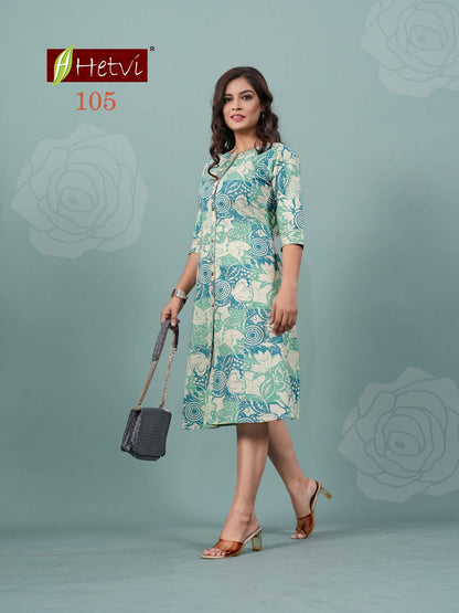 Hiloni Hetvi Cotton Anarkali Kurtis Exporter