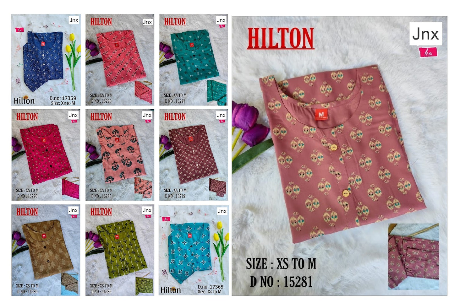 Hilton Liva Jnx Rayon Kurtis Manufacturer India