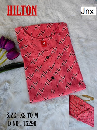 Hilton Liva Jnx Rayon Kurtis Manufacturer India