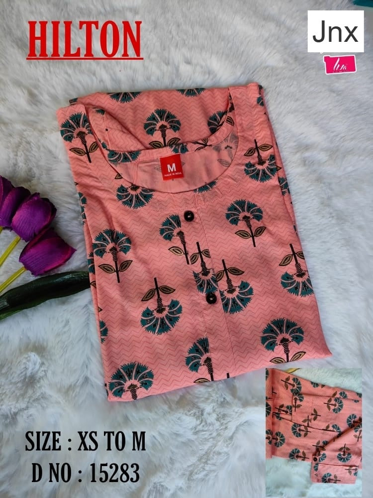 Hilton Liva Jnx Rayon Kurtis Manufacturer India