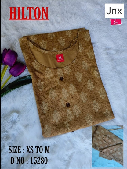 Hilton Liva Jnx Rayon Kurtis Manufacturer India