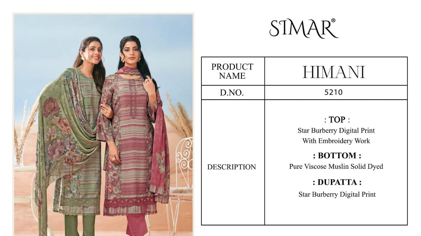 Himani Simar Burberry Pant Style Suits Wholesale