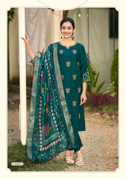 Himani Woodee Viscose Readymade Pant Style Suits Wholesaler