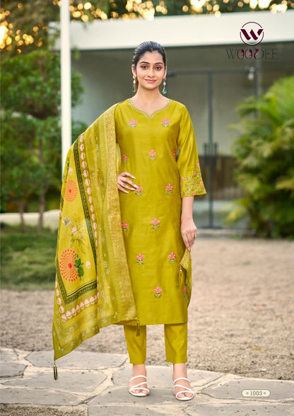 Himani Woodee Viscose Readymade Pant Style Suits Wholesaler