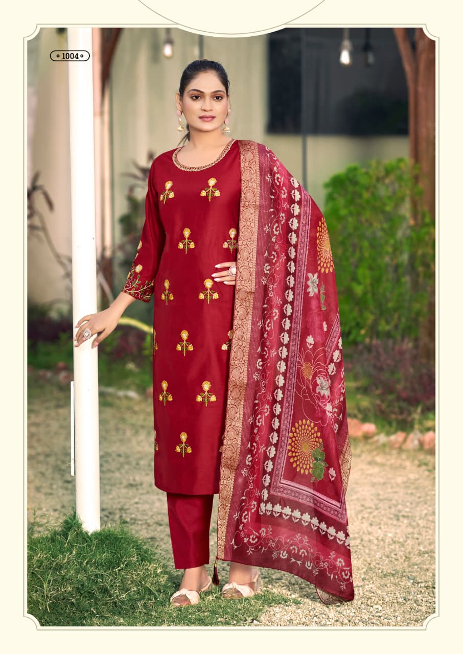 Himani Woodee Viscose Readymade Pant Style Suits Wholesaler