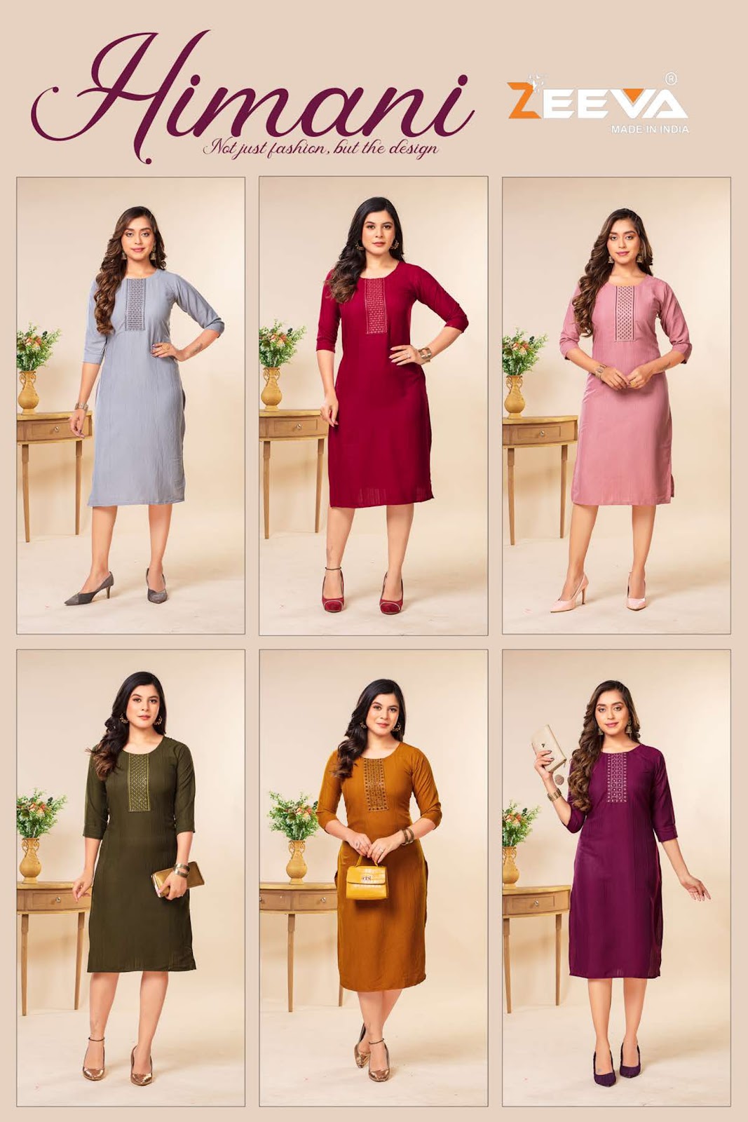 Himani Zeeva Fancy Rayon Long Straight Kurti