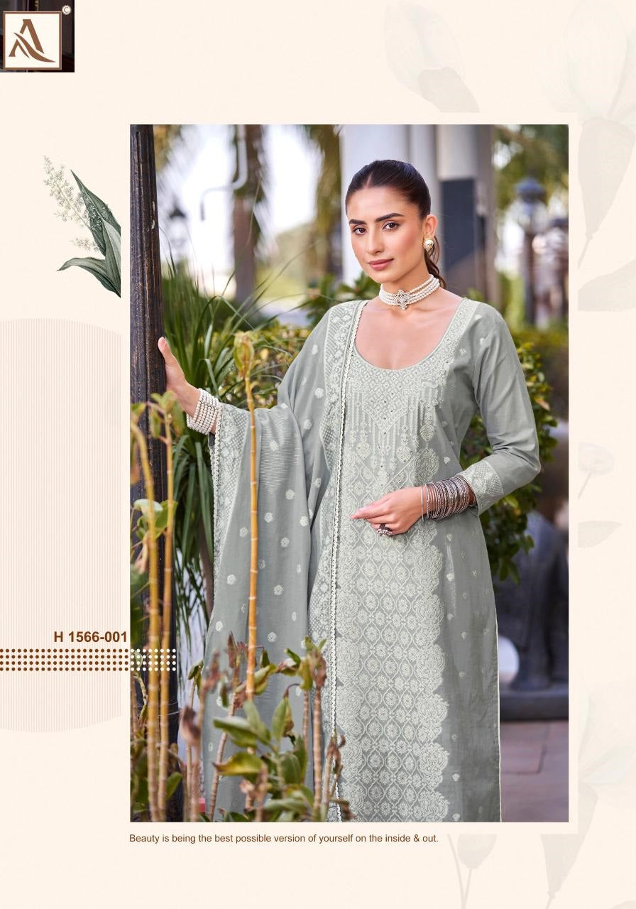Himanshi Alok Cotton Jacquard Karachi Salwar Suits Supplier