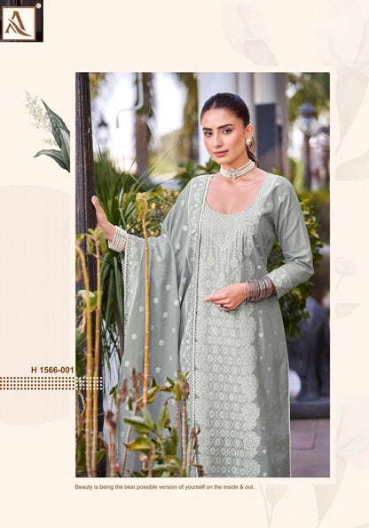 Himanshi Alok Cotton Jacquard Karachi Salwar Suits Supplier