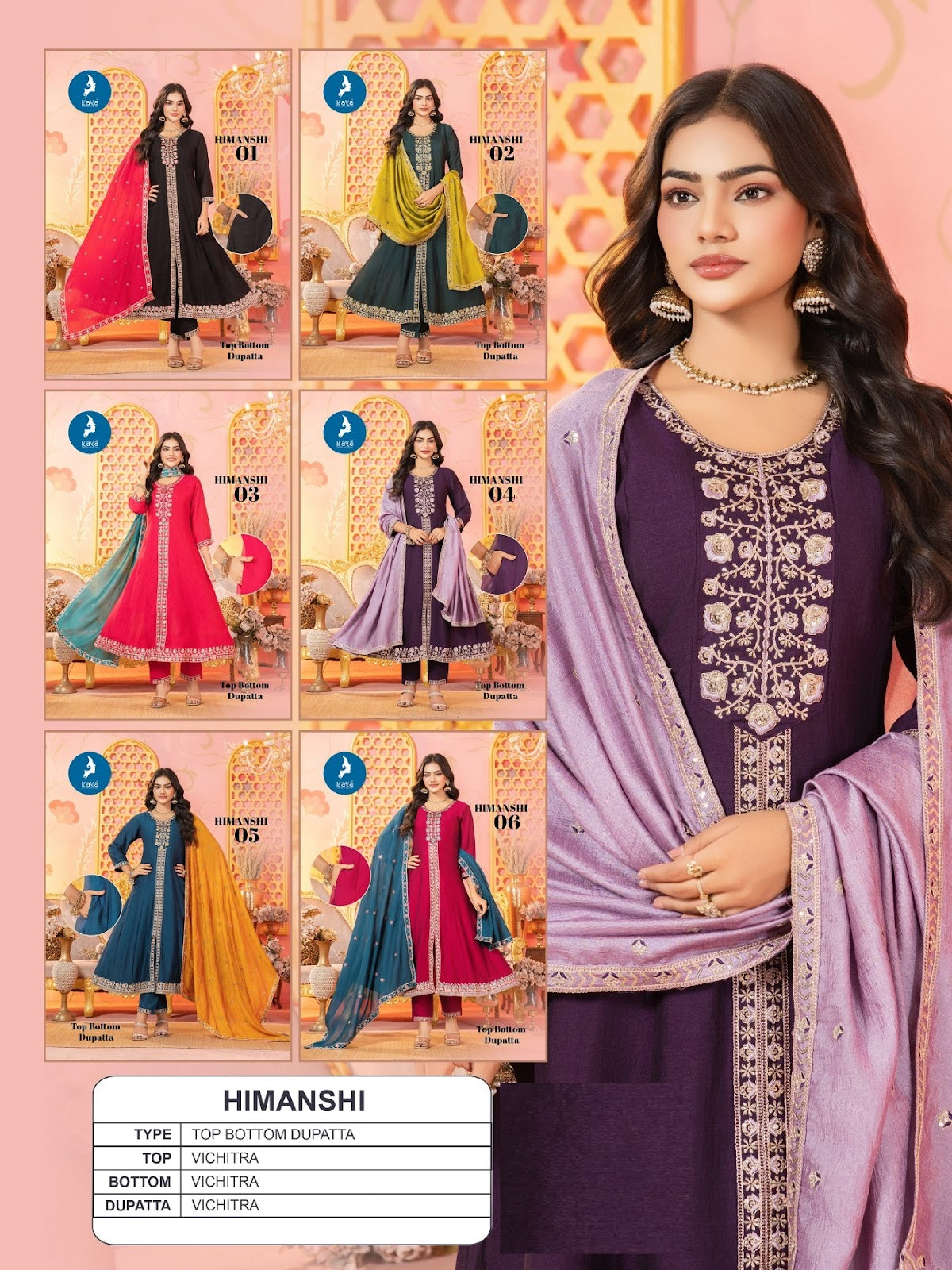 Himanshi Kaya Vichitra Readymade Suits Supplier Gujarat