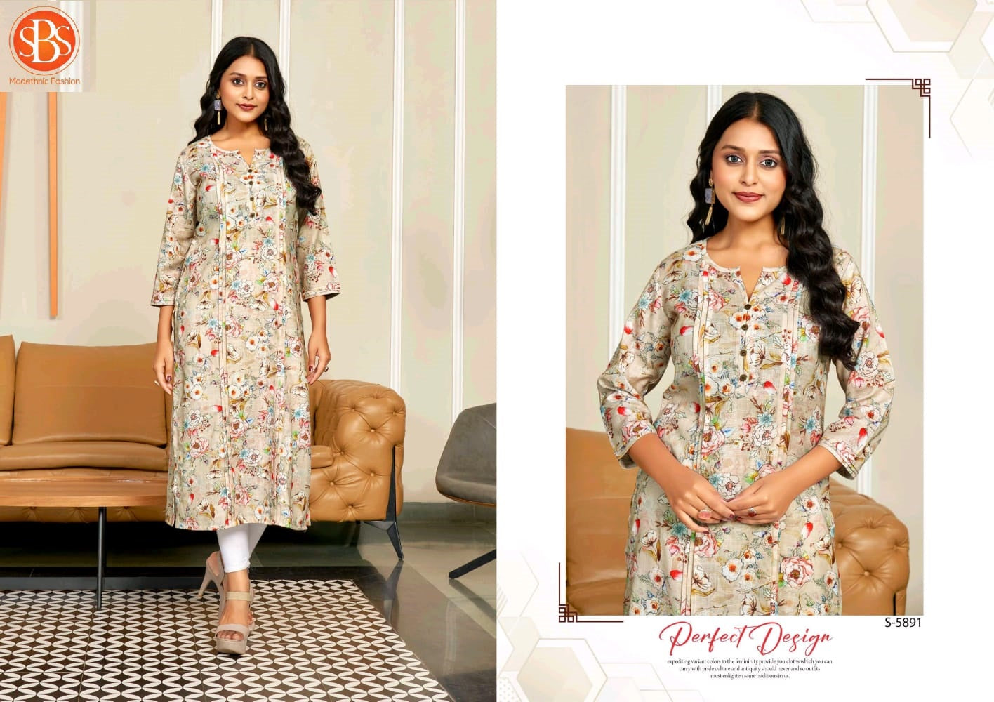 Himanshi Sbs Cotton Long Straight Kurti Exporter India