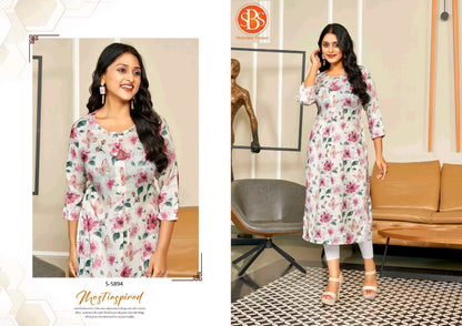 Himanshi Sbs Cotton Long Straight Kurti Exporter India