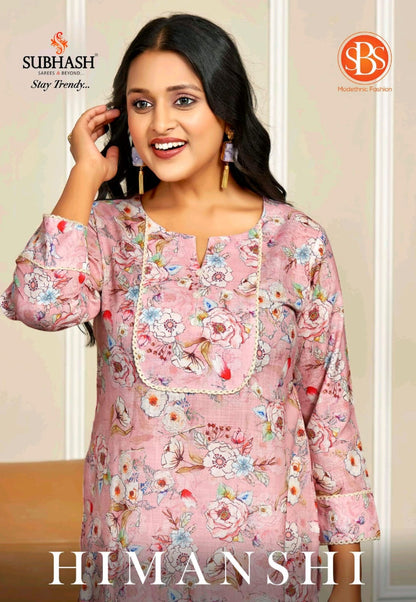Himanshi Sbs Cotton Long Straight Kurti Exporter India
