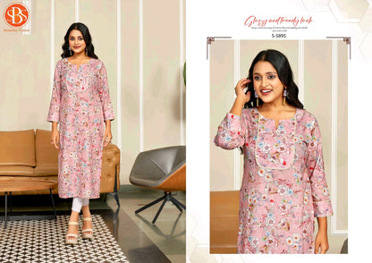 Himanshi Sbs Cotton Long Straight Kurti Exporter India