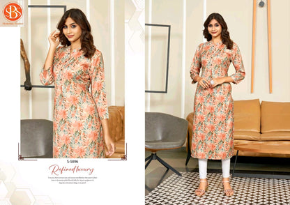 Himanshi Sbs Cotton Long Straight Kurti Exporter India