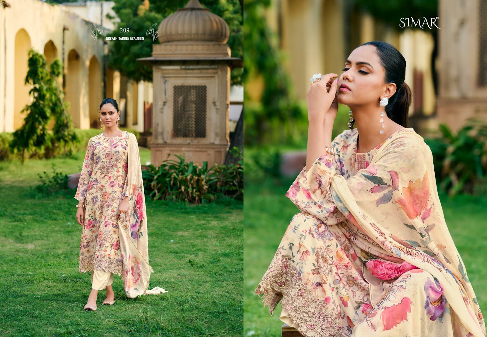 Himaya Simar Silk Pant Style Suits Wholesale Price