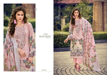 Himsa Riaz Art Cotton Cambric Karachi Salwar Suits Exporter Gujarat