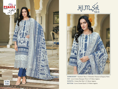 Himsa Vol 11 Pakiza Prints Lawn Cotton Pakistani Salwar Suits Wholesale Price