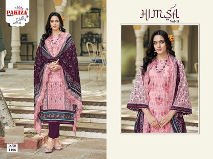 Himsa Vol 11 Pakiza Prints Lawn Cotton Pakistani Salwar Suits Wholesale Price