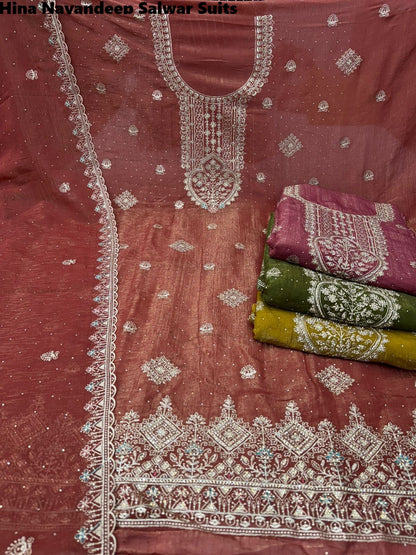 Hina Nayandeep Silky Salwar Suits Exporter India