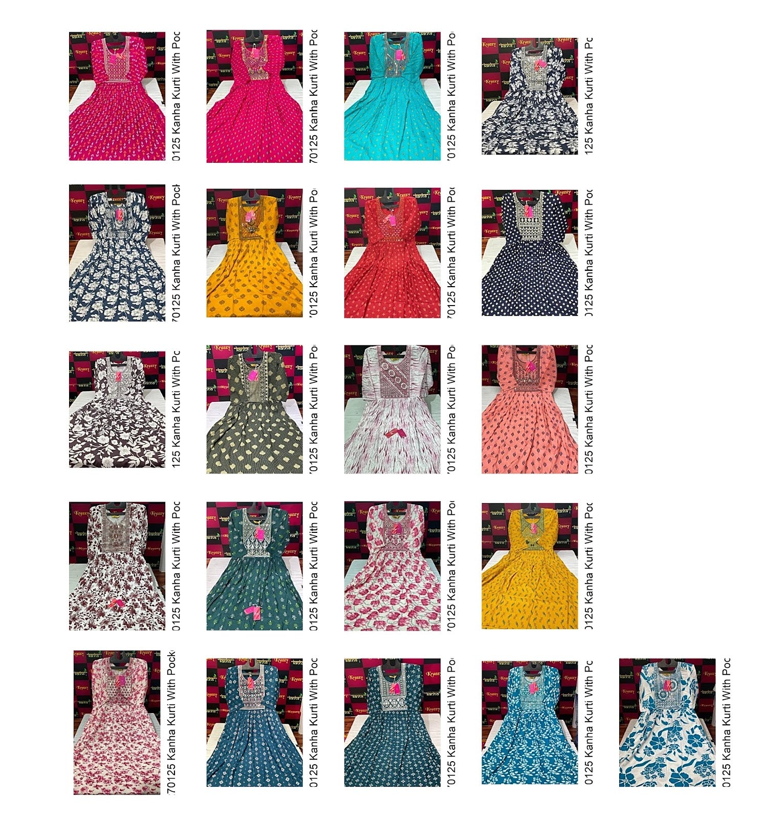 Hiral 270125 Kanha Reyon Kurti With Pocket Manufacturer