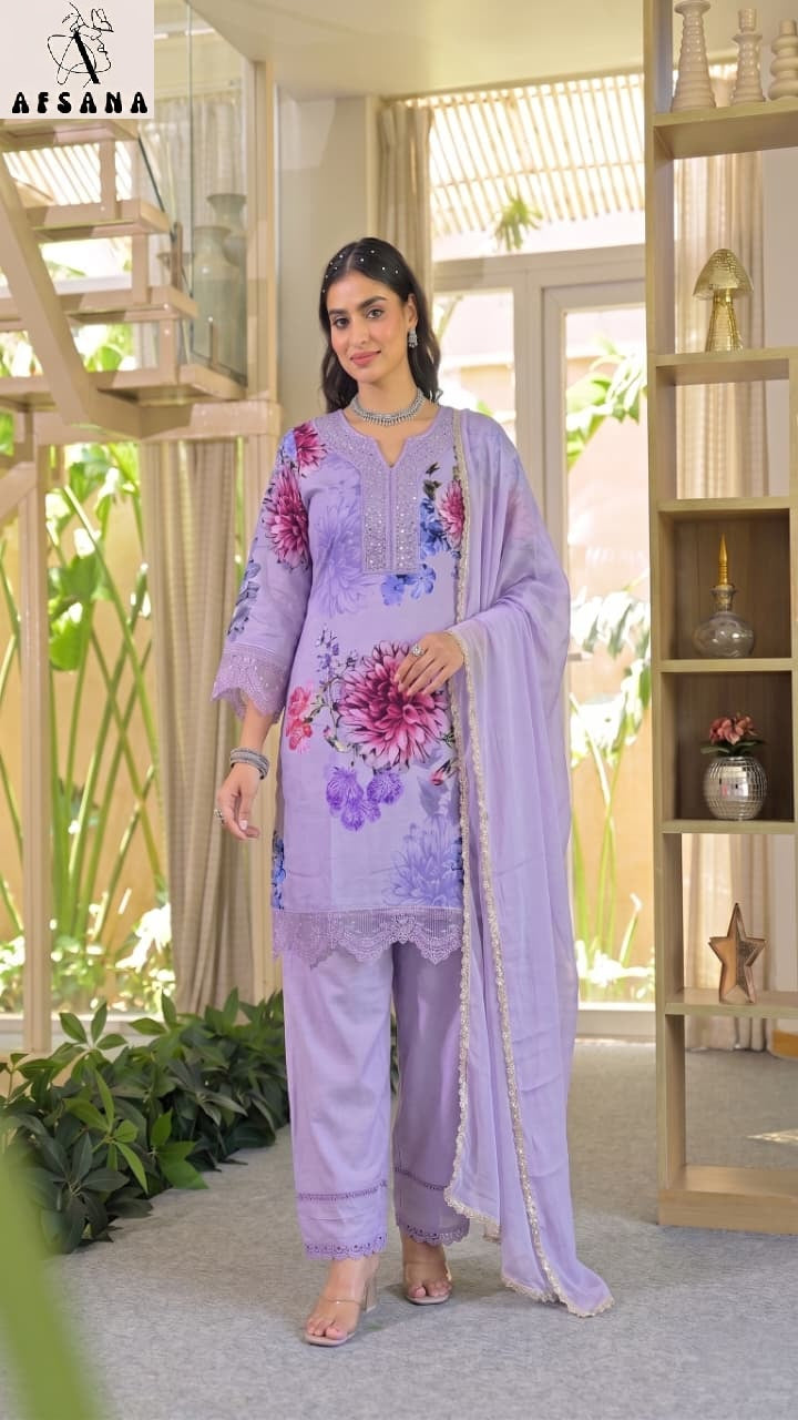 Hiral Afsana Viscose Muslin Pakistani Readymade Suits Wholesale