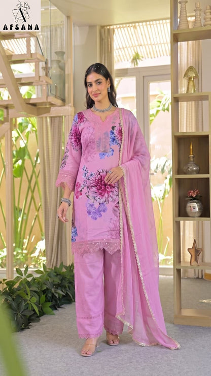 Hiral Afsana Viscose Muslin Pakistani Readymade Suits Wholesale