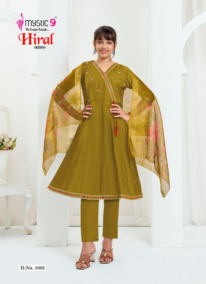 Hiral Vol 1 Mystic 9 Roman Silk Girls Readymade Anarkali Suits Exporter Ahmedabad