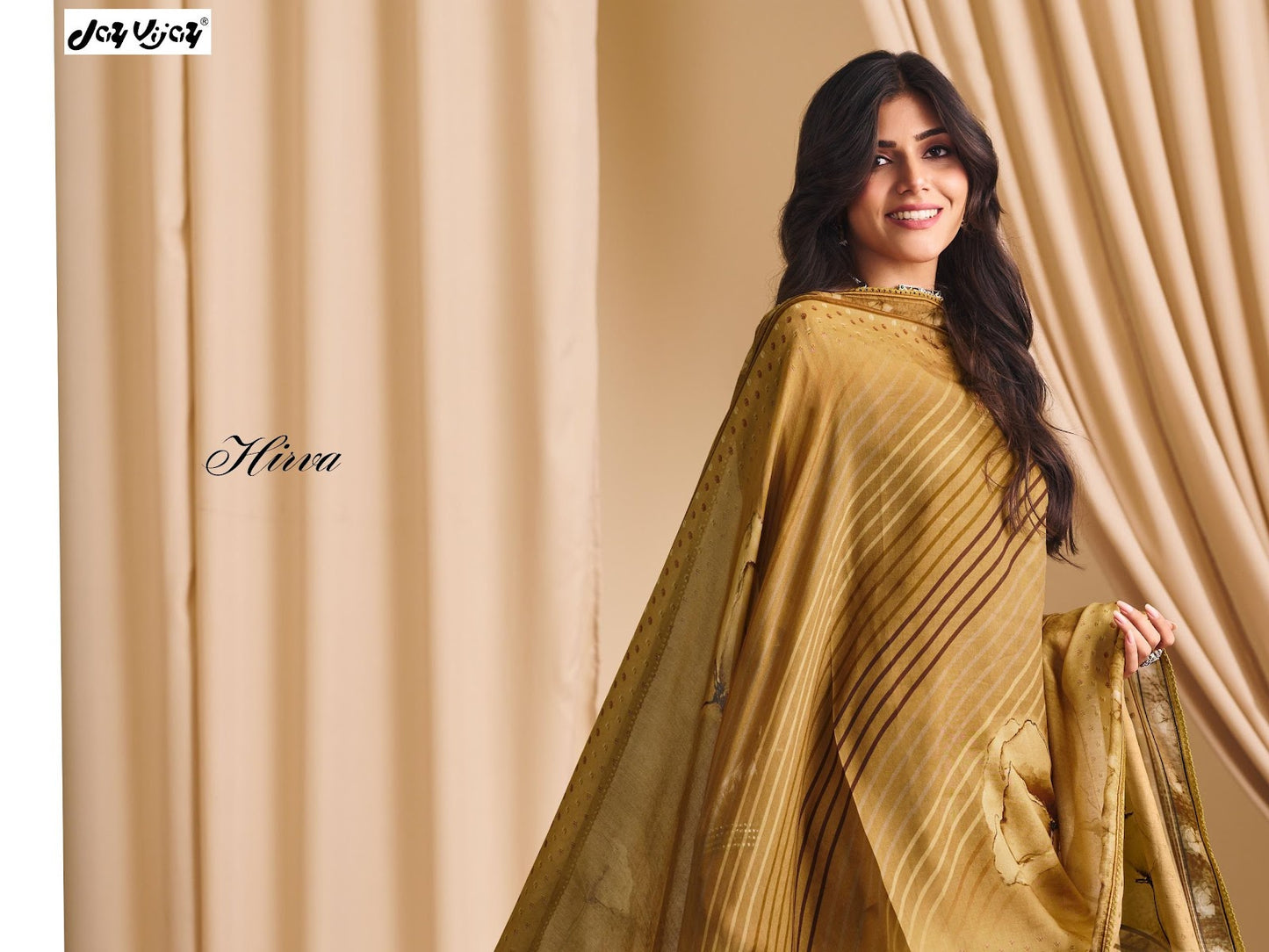 Hirva 3255 Jay Vijay Moga Silk Pant Style Suits Manufacturer Gujarat