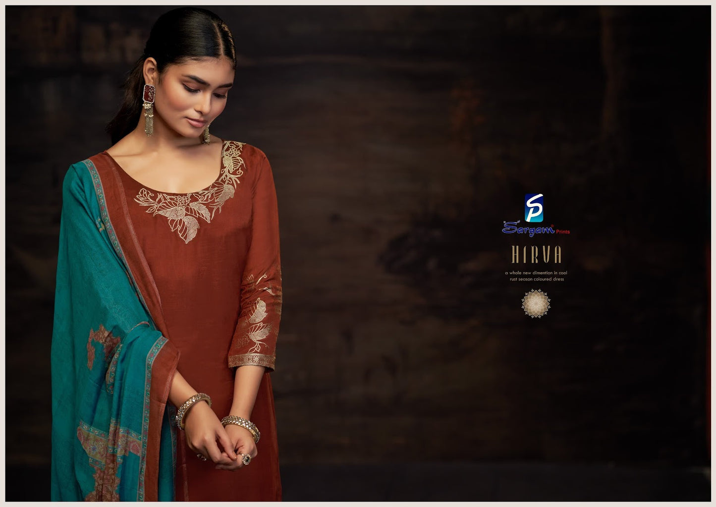 Hirva Sargam Prints Pure Bemberg Muslin Pant Style Suits Manufacturer