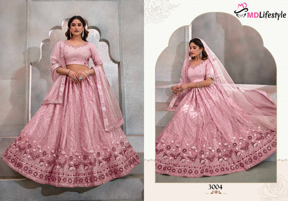 Hirwa Vol 1 Md Lifestyle Butterfly Net Lehenga Choli Manufacturer Ahmedabad