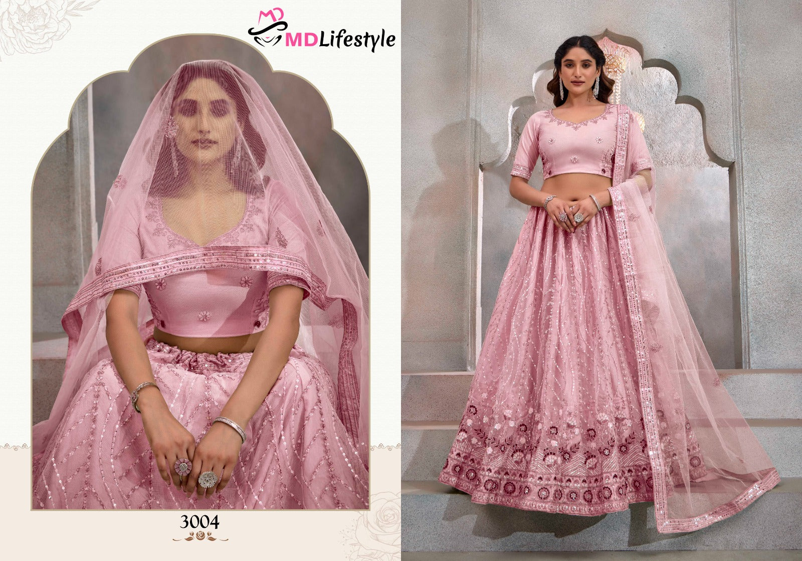 Hirwa Vol 1 Md Lifestyle Butterfly Net Lehenga Choli Manufacturer Ahmedabad