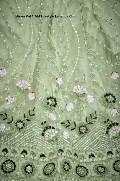 Hirwa Vol 1 Md Lifestyle Butterfly Net Lehenga Choli Manufacturer Ahmedabad