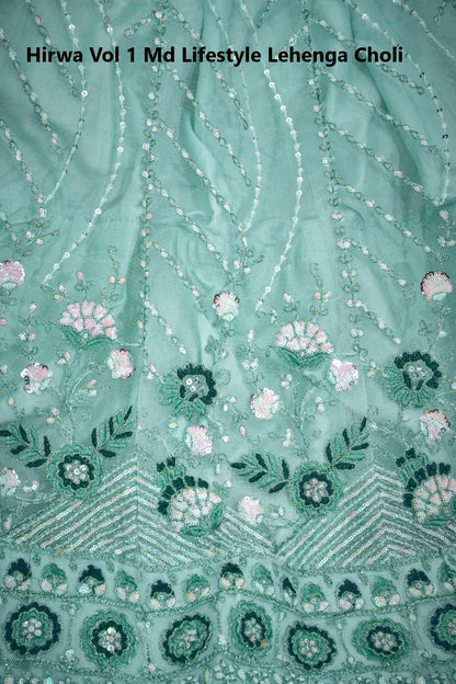 Hirwa Vol 1 Md Lifestyle Butterfly Net Lehenga Choli Manufacturer Ahmedabad