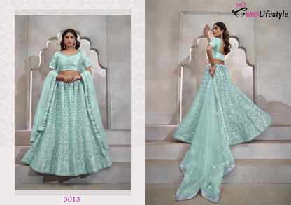 Hirwa Vol 2 Md Lifestyle Butterfly Net Lehenga Choli Wholesale Rate