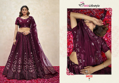 Hirwa Vol 3 Md Lifestyle Silk Lehenga Choli Supplier Ahmedabad